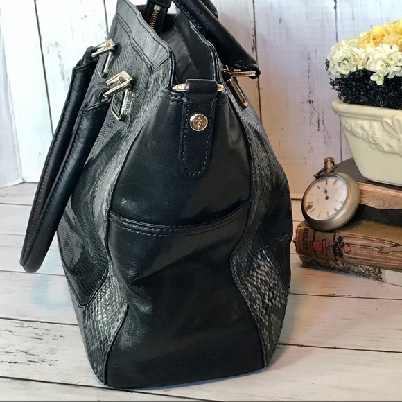 Cole Haan Hayden Kendra Snakeskin Tote Handbag - Picture 3 of 16